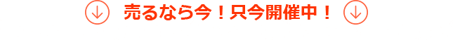 売るなら今！只今開催中！